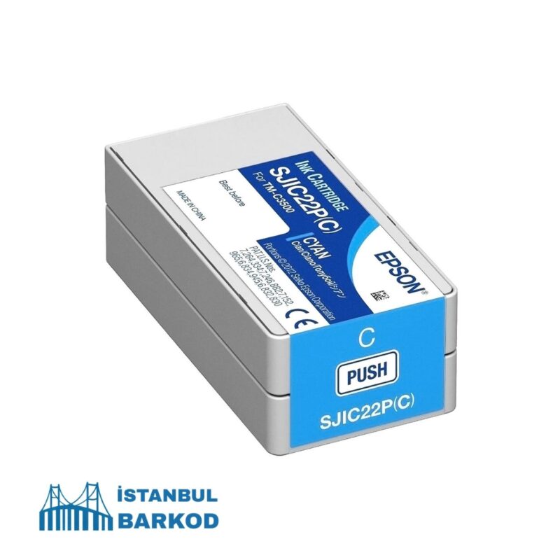 Epson Tm-C3500 SJIC22P-C Kartuşu Cyan