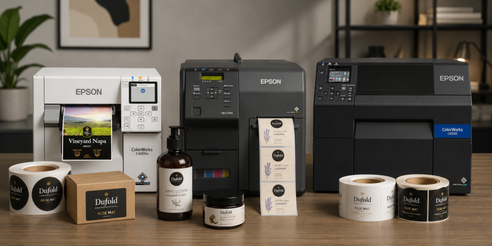 Epson Renkli Barkod Yazıcı Etiketi Kuşe Mat DUFOLD